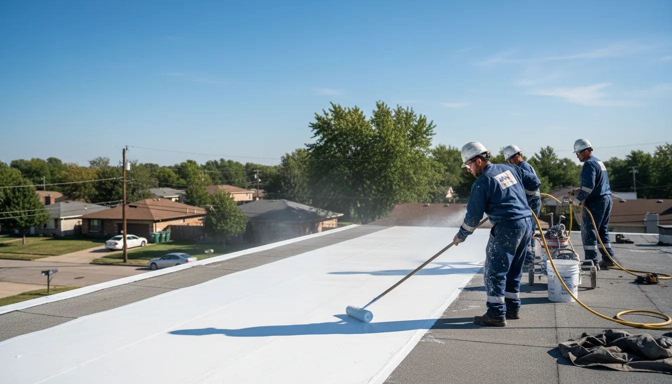 Commercial roof coating in Magee, MS near me